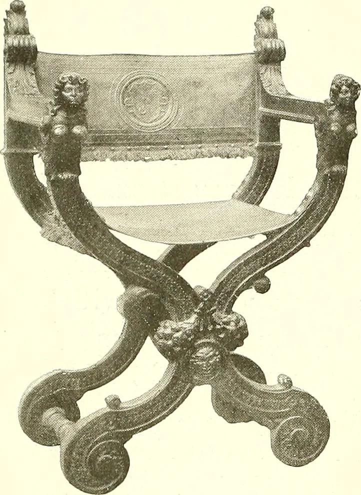 An illustration from Warings' exhibition of Italian art 1909 : furniture, bronzes, tapestries, embroideries, marbles, lace, academy pictures, 1909, leaf 41
