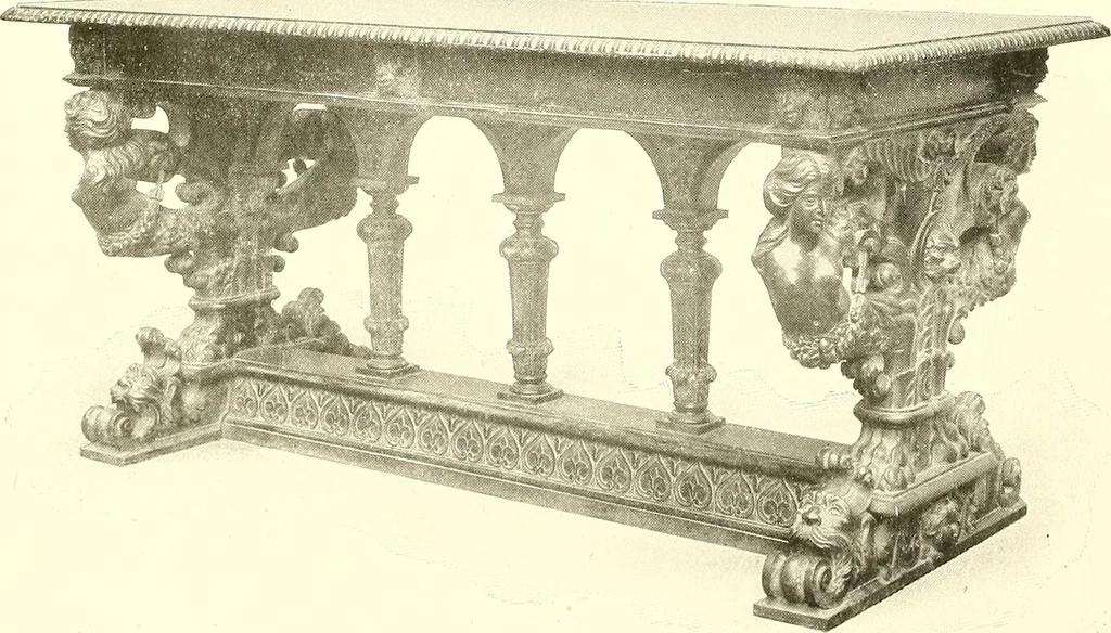 An illustration from Warings' exhibition of Italian art 1909 : furniture, bronzes, tapestries, embroideries, marbles, lace, academy pictures, 1909, leaf 41