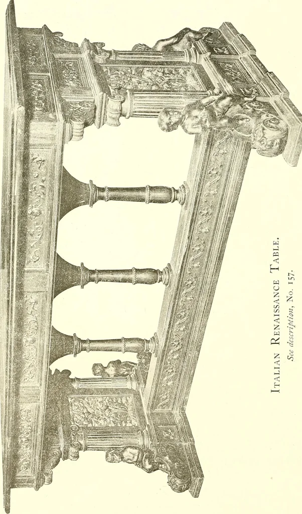 An illustration from Warings' exhibition of Italian art 1909 : furniture, bronzes, tapestries, embroideries, marbles, lace, academy pictures, 1909, leaf 43