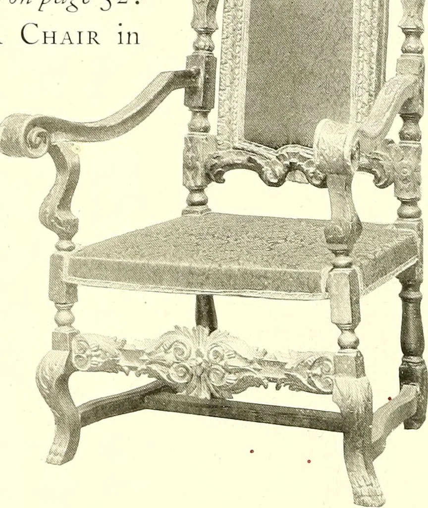 An illustration from Warings' exhibition of Italian art 1909 : furniture, bronzes, tapestries, embroideries, marbles, lace, academy pictures, 1909, leaf 45