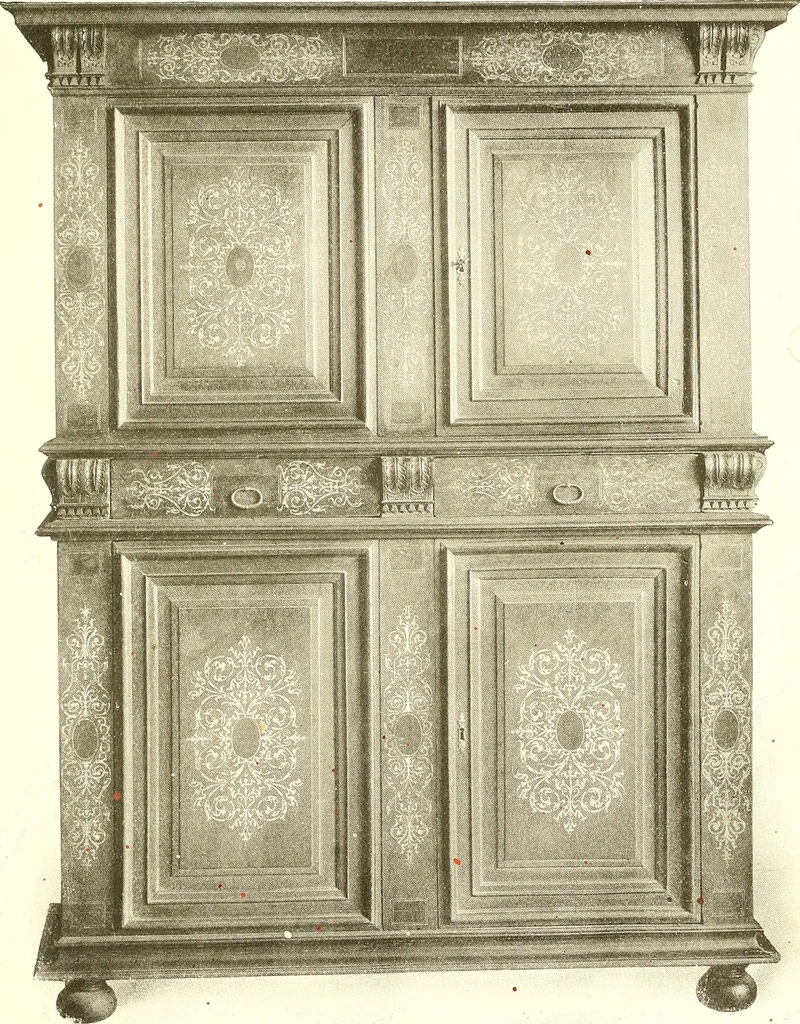 An illustration from Warings' exhibition of Italian art 1909 : furniture, bronzes, tapestries, embroideries, marbles, lace, academy pictures, 1909, leaf 46