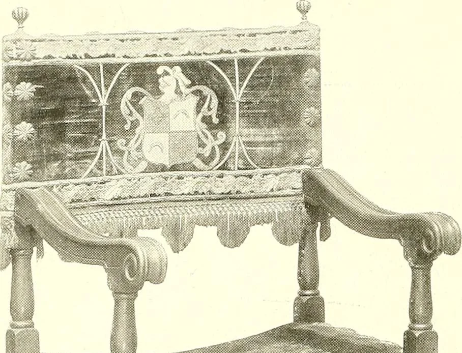 An illustration from Warings' exhibition of Italian art 1909 : furniture, bronzes, tapestries, embroideries, marbles, lace, academy pictures, 1909, leaf 49