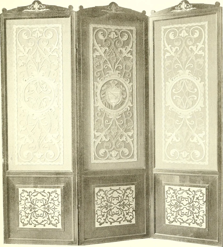 An illustration from Warings' exhibition of Italian art 1909 : furniture, bronzes, tapestries, embroideries, marbles, lace, academy pictures, 1909, leaf 50