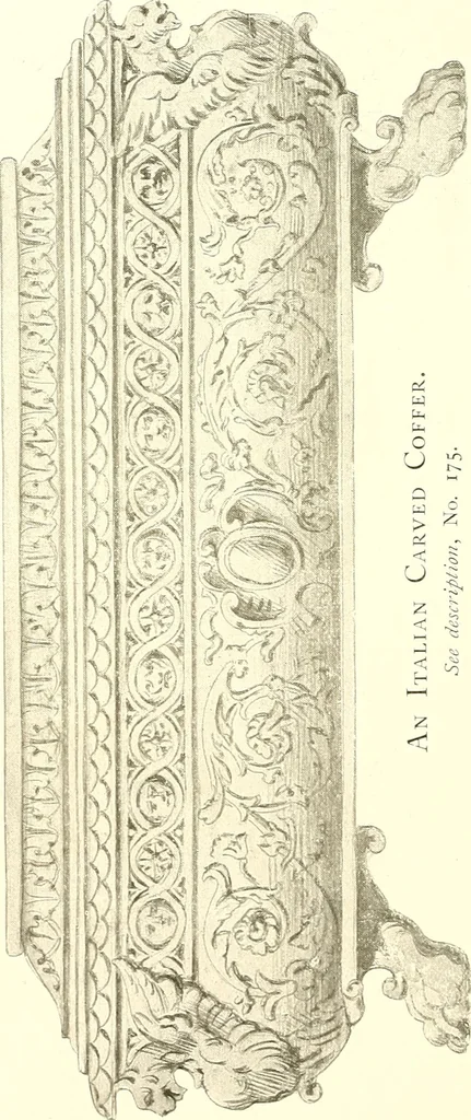 An illustration from Warings' exhibition of Italian art 1909 : furniture, bronzes, tapestries, embroideries, marbles, lace, academy pictures, 1909, leaf 51