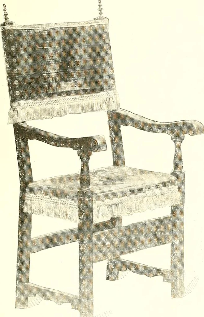 An illustration from Warings' exhibition of Italian art 1909 : furniture, bronzes, tapestries, embroideries, marbles, lace, academy pictures, 1909, leaf 52
