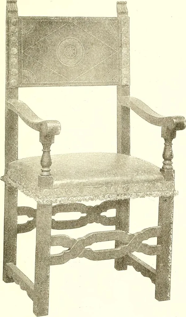 An illustration from Warings' exhibition of Italian art 1909 : furniture, bronzes, tapestries, embroideries, marbles, lace, academy pictures, 1909, leaf 54