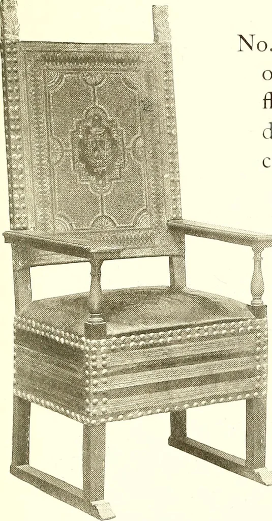 An illustration from Warings' exhibition of Italian art 1909 : furniture, bronzes, tapestries, embroideries, marbles, lace, academy pictures, 1909, leaf 60