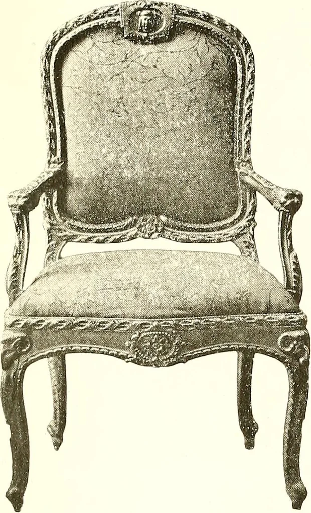 An illustration from Warings' exhibition of Italian art 1909 : furniture, bronzes, tapestries, embroideries, marbles, lace, academy pictures, 1909, leaf 62