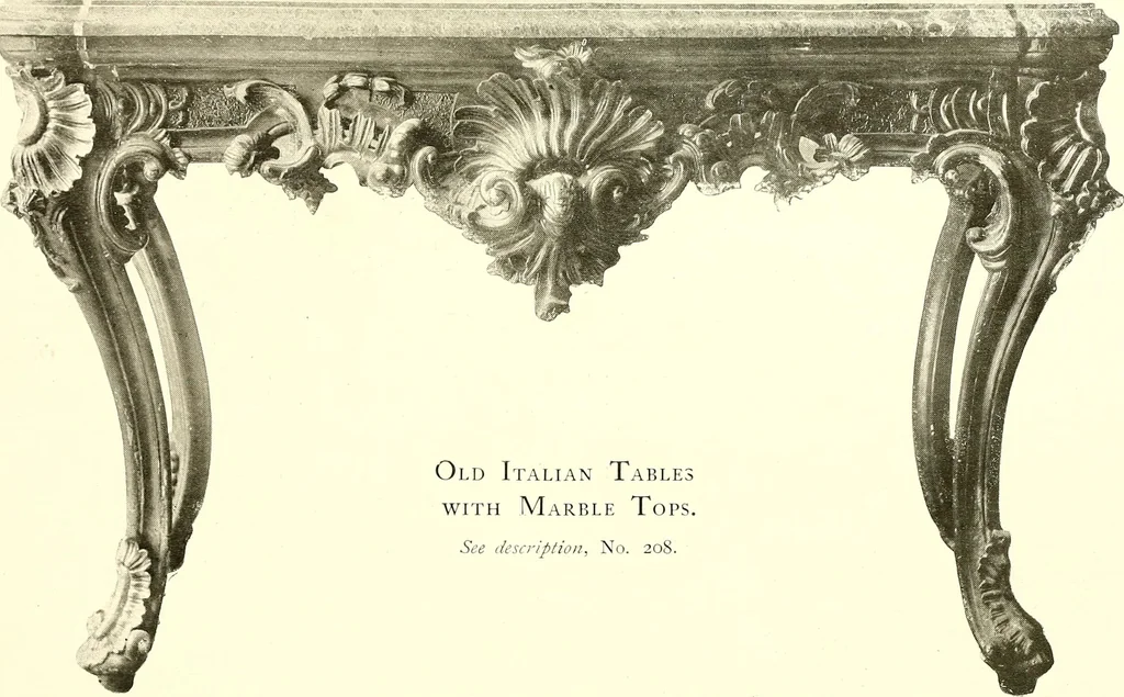 An illustration from Warings' exhibition of Italian art 1909 : furniture, bronzes, tapestries, embroideries, marbles, lace, academy pictures, 1909, leaf 63