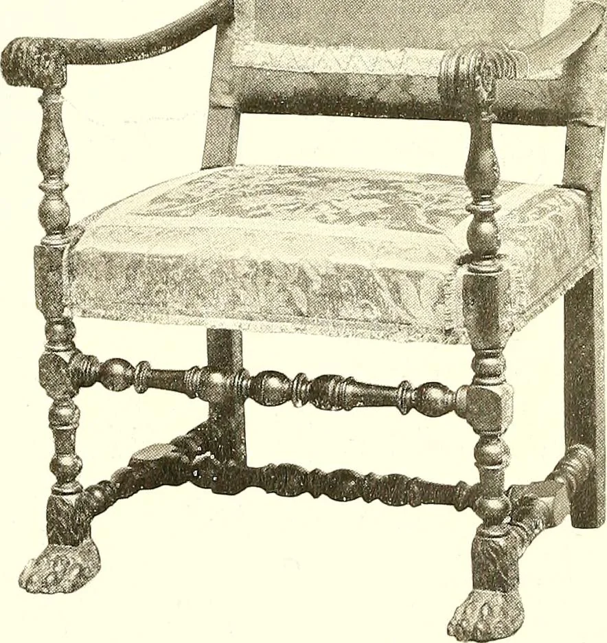 An illustration from Warings' exhibition of Italian art 1909 : furniture, bronzes, tapestries, embroideries, marbles, lace, academy pictures, 1909, leaf 64