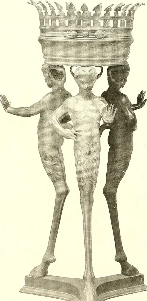 An illustration from Warings' exhibition of Italian art 1909 : furniture, bronzes, tapestries, embroideries, marbles, lace, academy pictures, 1909, leaf 77