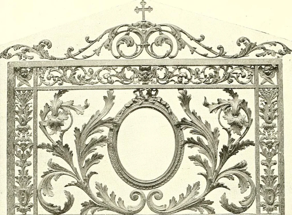 An illustration from Warings' exhibition of Italian art 1909 : furniture, bronzes, tapestries, embroideries, marbles, lace, academy pictures, 1909, leaf 79