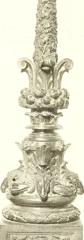 An illustration from Warings' exhibition of Italian art 1909 : furniture, bronzes, tapestries, embroideries, marbles, lace, academy pictures, 1909, leaf 80