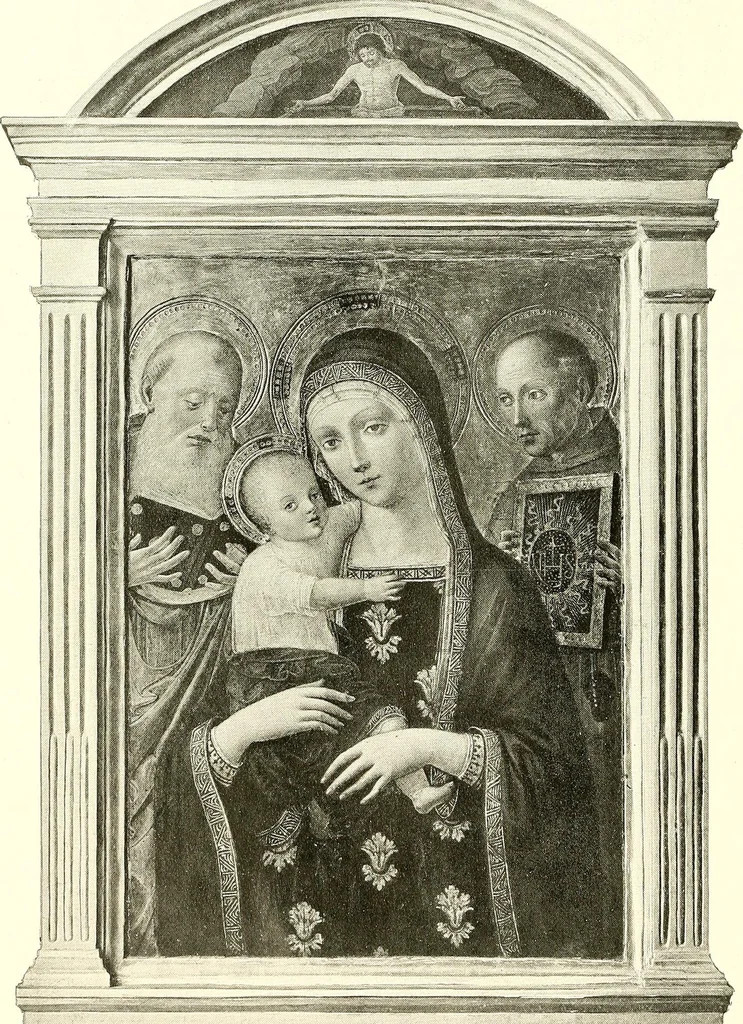 An illustration from Warings' exhibition of Italian art 1909 : furniture, bronzes, tapestries, embroideries, marbles, lace, academy pictures, 1909, leaf 83