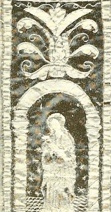An illustration from Warings' exhibition of Italian art 1909 : furniture, bronzes, tapestries, embroideries, marbles, lace, academy pictures, 1909, leaf 90