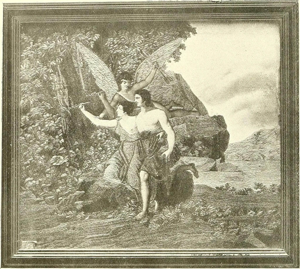 An illustration from Warings' exhibition of Italian art 1909 : furniture, bronzes, tapestries, embroideries, marbles, lace, academy pictures, 1909, leaf 95