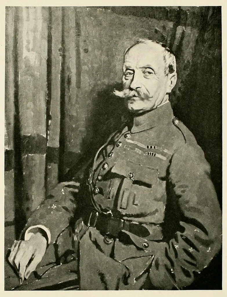 An illustration from War paintings & drawings by British artists, exhibited under the auspices of the Ministry of information, London;, 1919, leaf 11