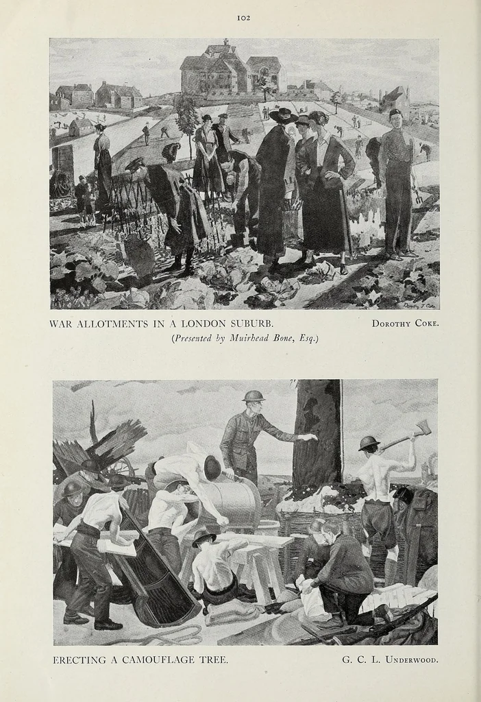 An illustration from War pictures, issued by authority of the Imperial War Museum, 1919, leaf 134