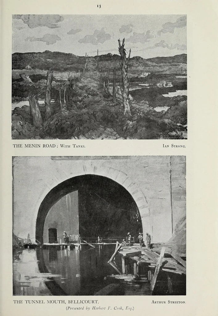 An illustration from War pictures, issued by authority of the Imperial War Museum, 1919, leaf 45