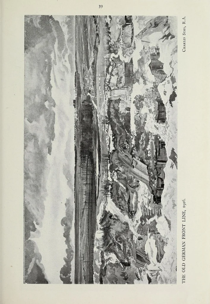 An illustration from War pictures, issued by authority of the Imperial War Museum, 1919, leaf 71