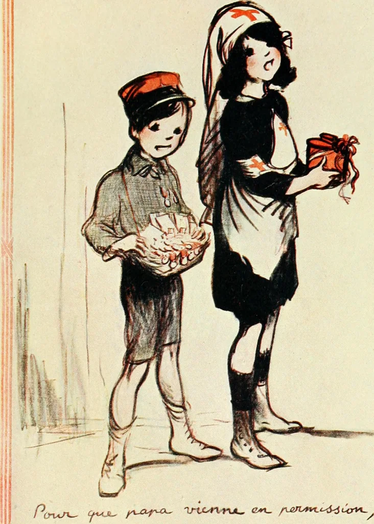 An illustration from War posters issued by belligerent and neutral nations 1914-1919;, 1920, leaf 100