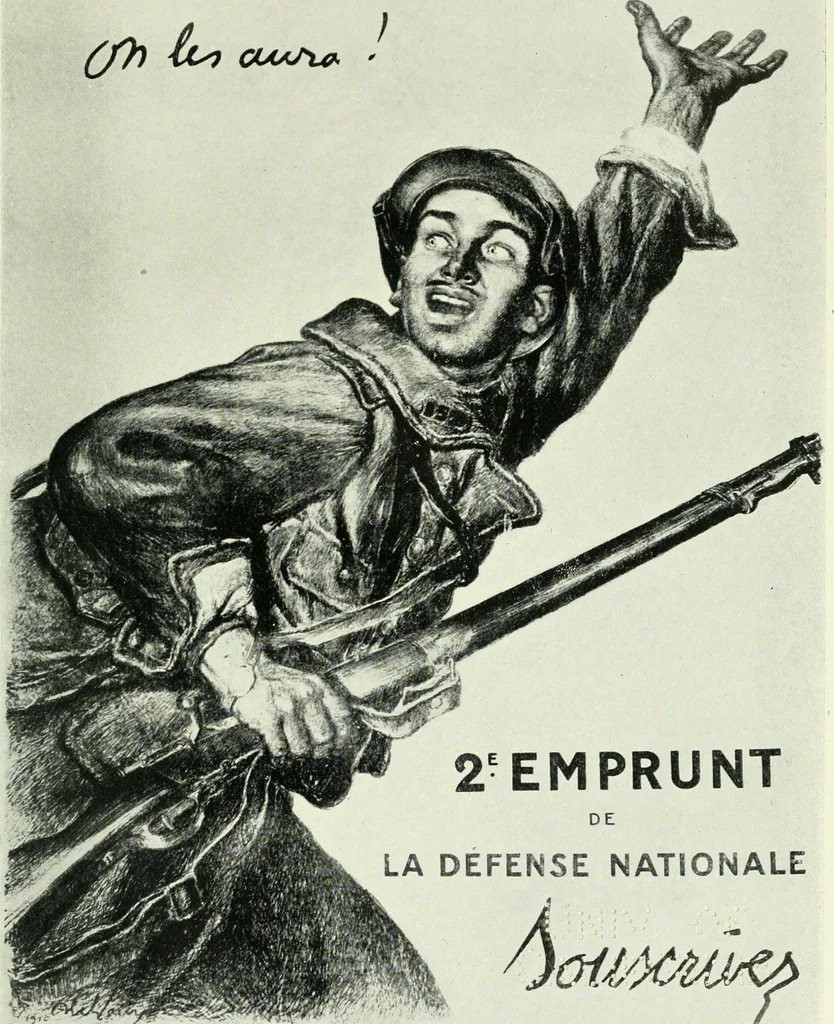 An illustration from War posters issued by belligerent and neutral nations 1914-1919;, 1920, leaf 116