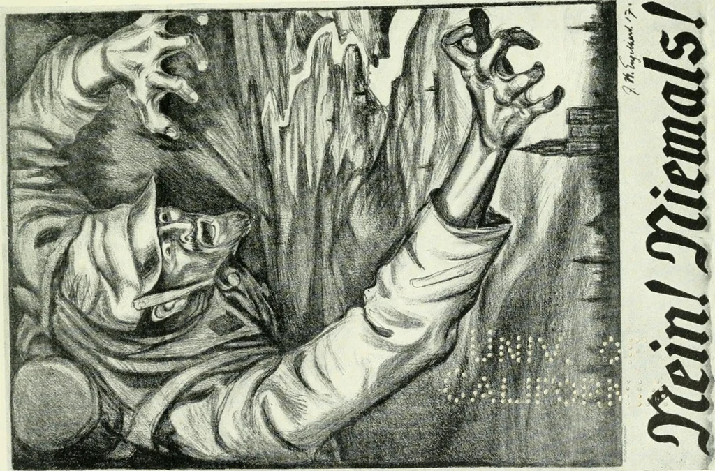 An illustration from War posters issued by belligerent and neutral nations 1914-1919;, 1920, leaf 180
