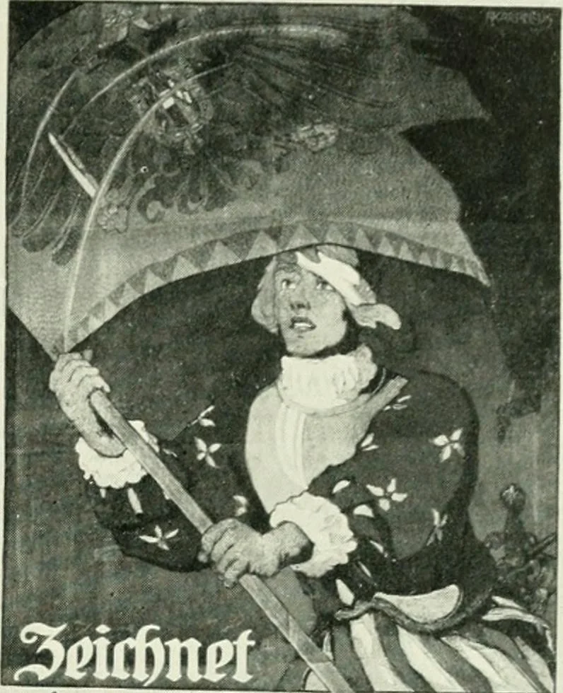 An illustration from War posters issued by belligerent and neutral nations 1914-1919;, 1920, leaf 188