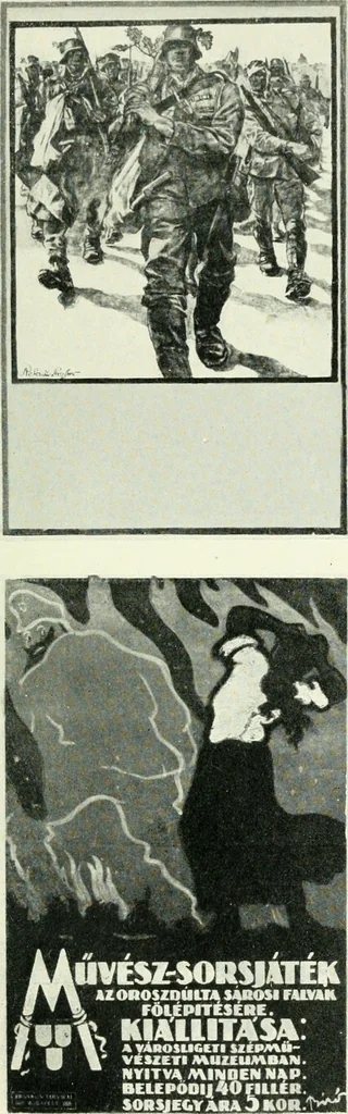 An illustration from War posters issued by belligerent and neutral nations 1914-1919;, 1920, leaf 196