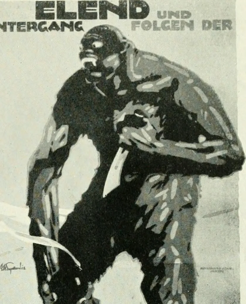 An illustration from War posters issued by belligerent and neutral nations 1914-1919;, 1920, leaf 196