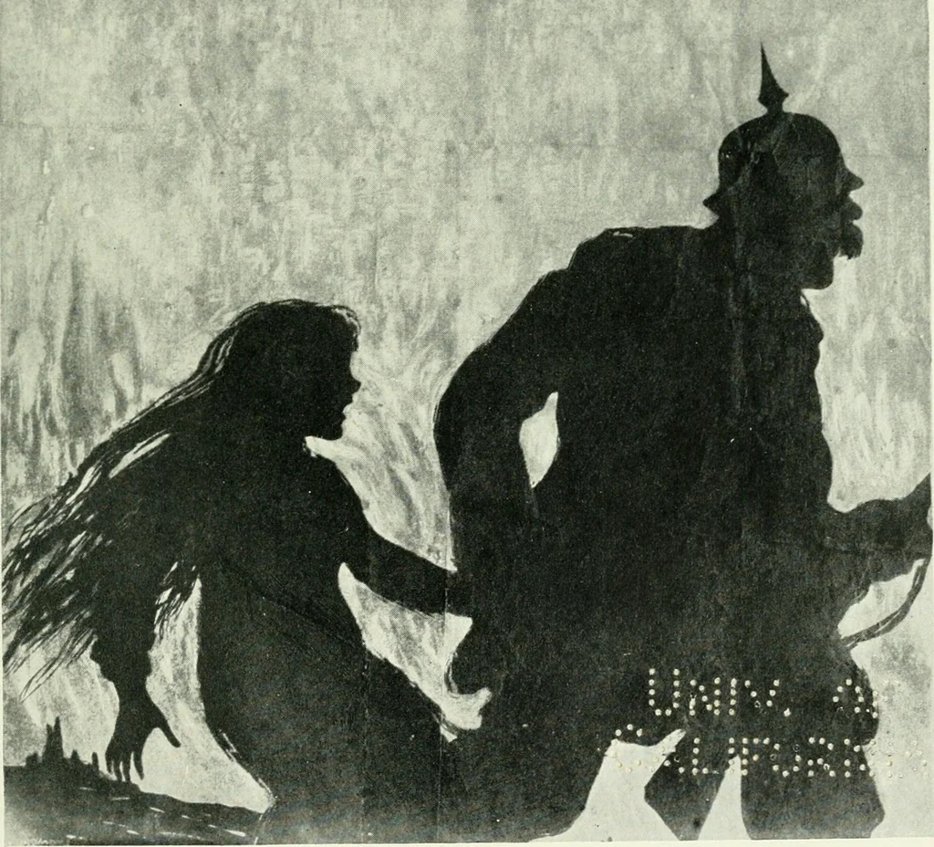 An illustration from War posters issued by belligerent and neutral nations 1914-1919;, 1920, leaf 210