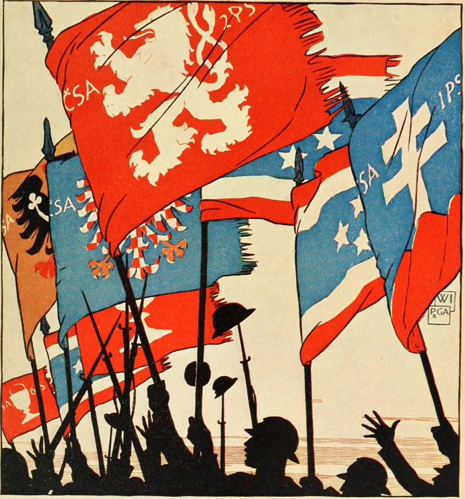 An illustration from War posters issued by belligerent and neutral nations 1914-1919;, 1920, leaf 238