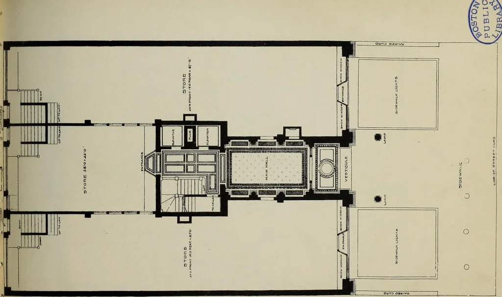 An illustration from Warren Chambers : [description and plans], 1896, leaf 10