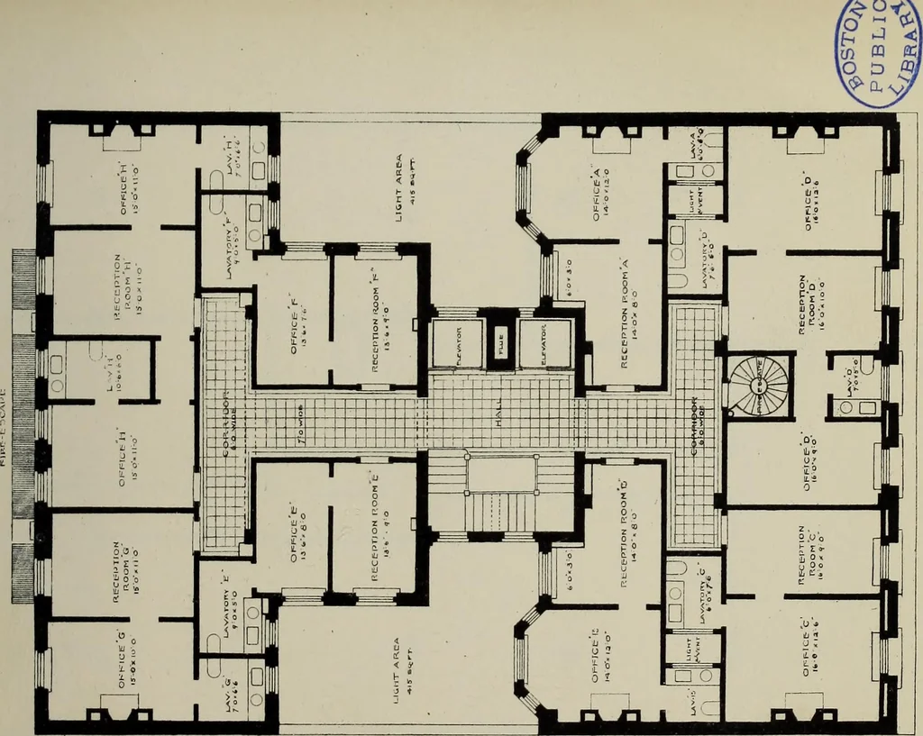 An illustration from Warren Chambers : [description and plans], 1896, leaf 16