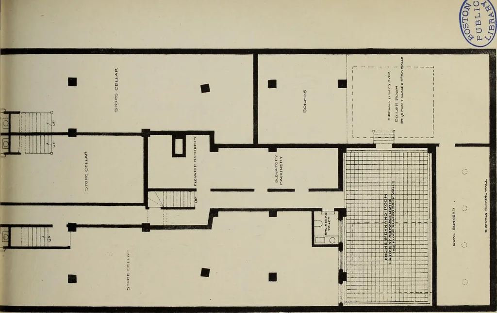 An illustration from Warren Chambers : [description and plans], 1896, leaf 18