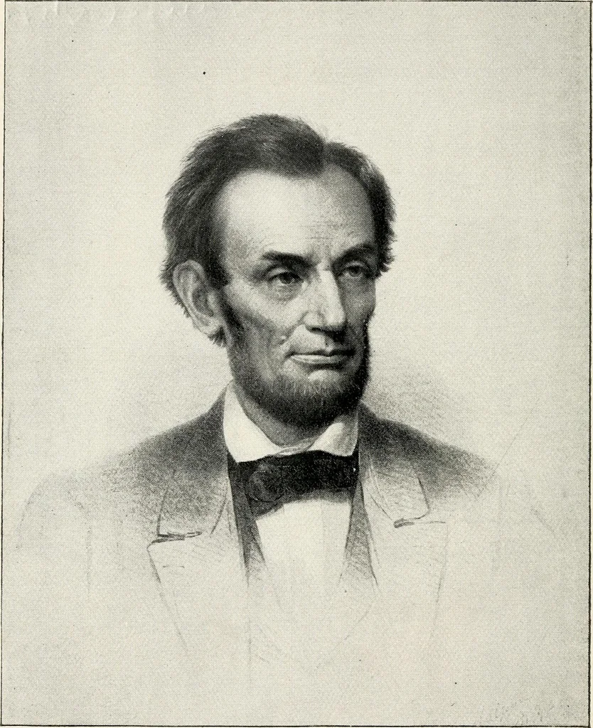 An illustration from Was Abraham Lincoln a spiritualist? : or, curious revelations from the life of a trance medium, 1891, leaf 9