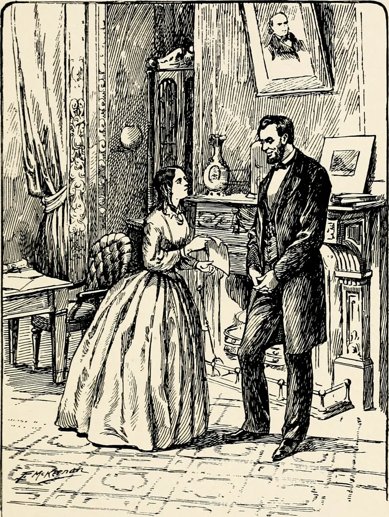 An illustration from Was Abraham Lincoln a spiritualist? : or, curious revelations from the life of a trance medium, 1917, leaf 154