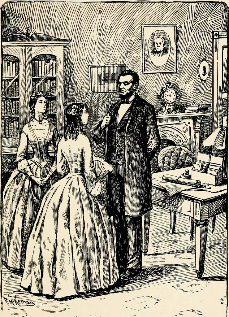 An illustration from Was Abraham Lincoln a spiritualist? : or, curious revelations from the life of a trance medium, 1917, leaf 174