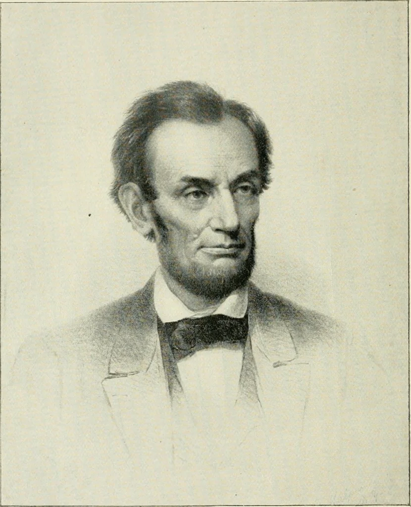 An illustration from Was Abraham Lincoln a spiritualist?, 1891, leaf 9