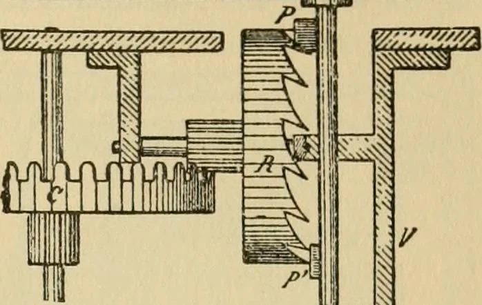 An illustration from Watch and clock escapements;, 1904, leaf 160