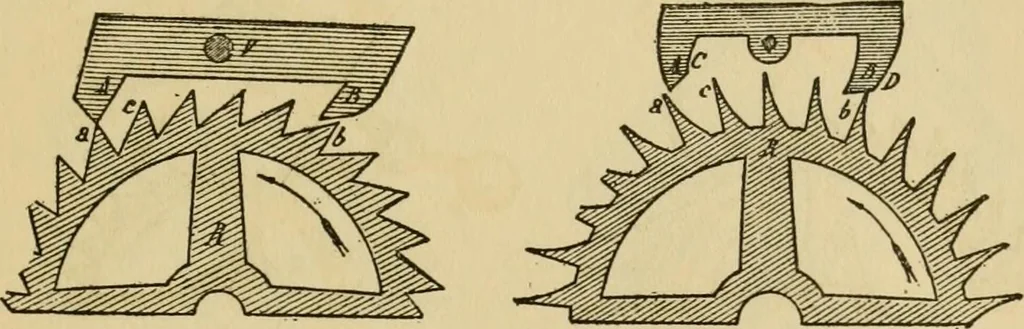 An illustration from Watch and clock escapements;, 1904, leaf 168