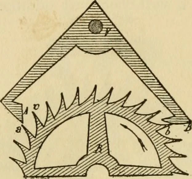 An illustration from Watch and clock escapements;, 1904, leaf 169