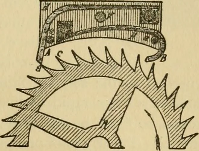 An illustration from Watch and clock escapements;, 1904, leaf 170