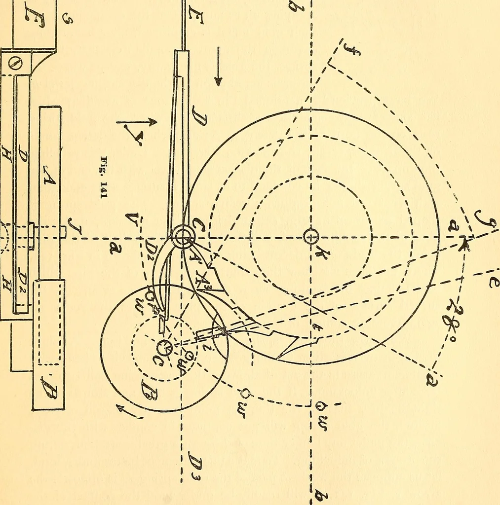 An illustration from Watch and clock escapements;, 1904, leaf 148