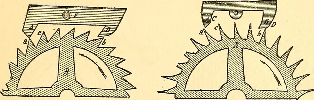 An illustration from Watch and clock escapements;, 1904, leaf 168