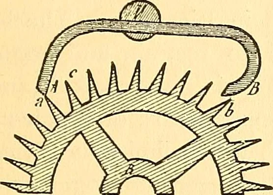 An illustration from Watch and clock escapements;, 1904, leaf 170