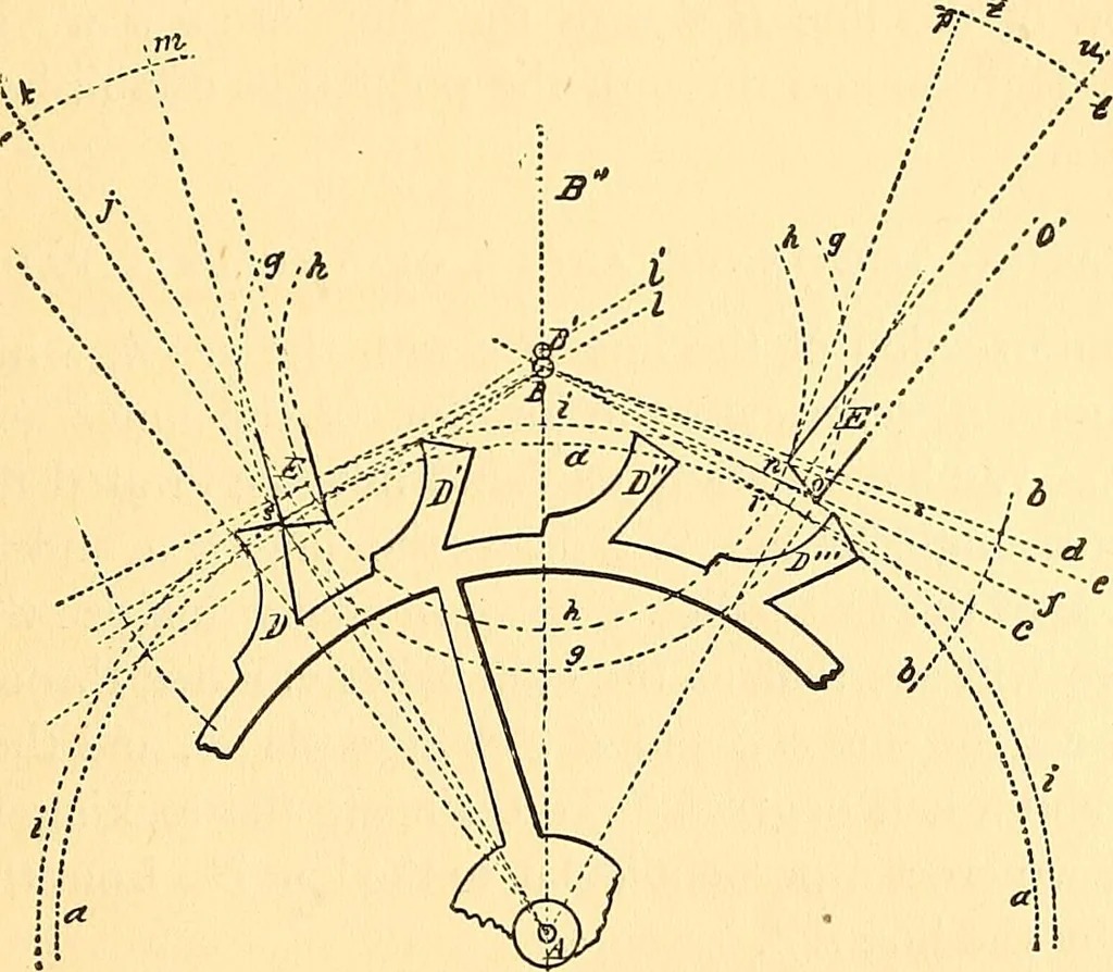 An illustration from Watch and clock escapements;, 1904, leaf 36