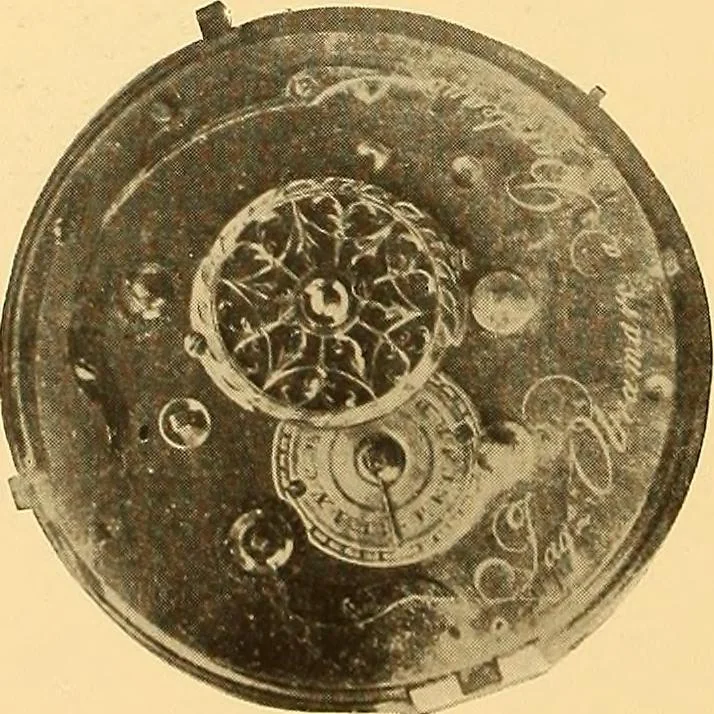 An illustration from Watches : the Paul M. Chamberlain collection at the Art Institute of Chicago, 1921, leaf 37