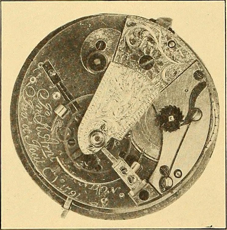 An illustration from Watches : the Paul M. Chamberlain collection at the Art Institute of Chicago, 1921, leaf 45