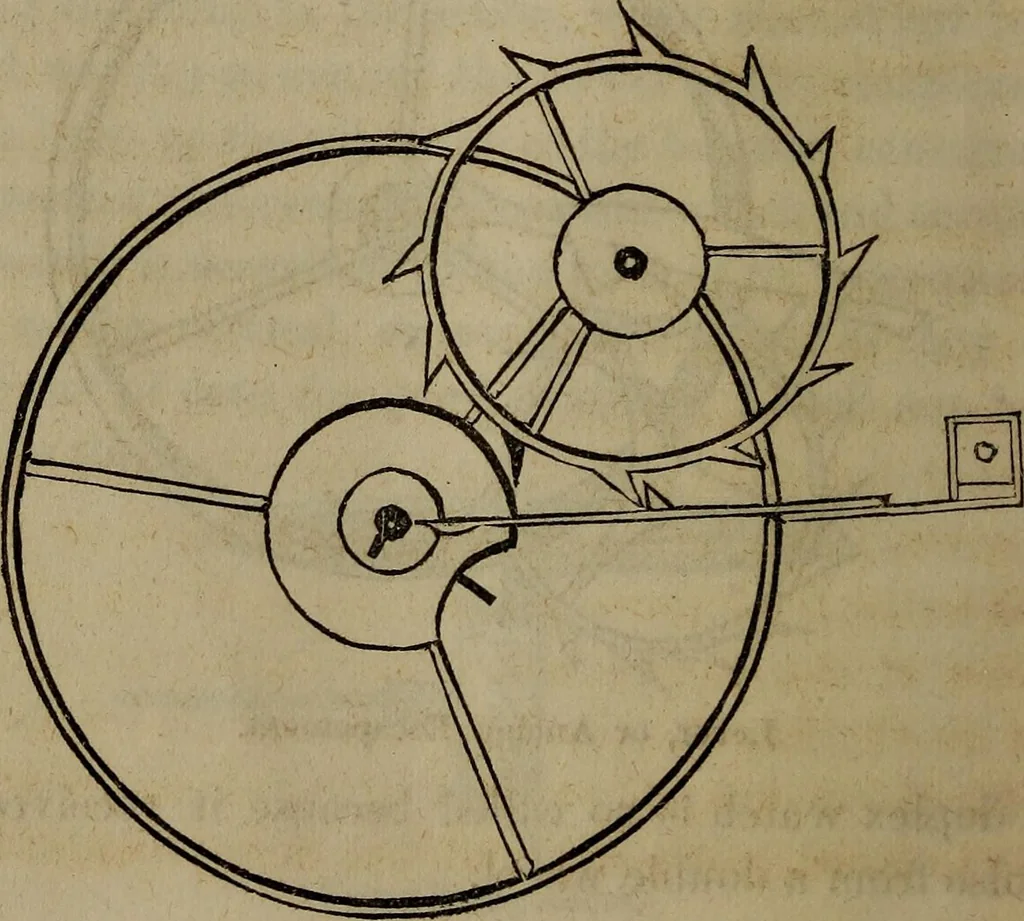 An illustration from The watch; its construction, its merits and defects, how to choose it, and how to use it, 1860, leaf 21